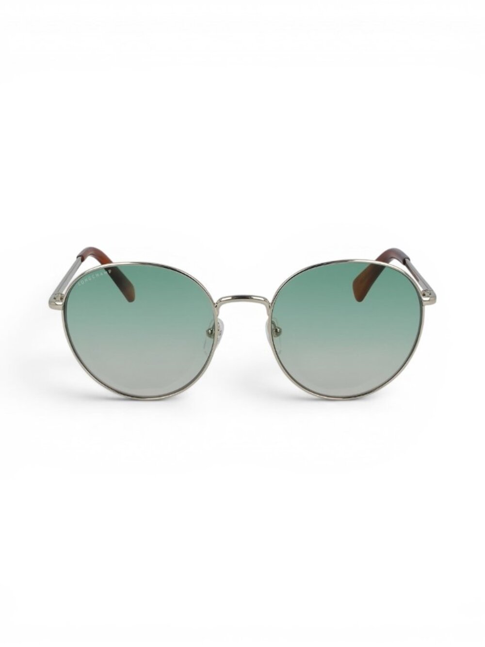 Longchamp Gold/Green Gradient Round Sunglasses LO101S 711 - Picture 3 of 4